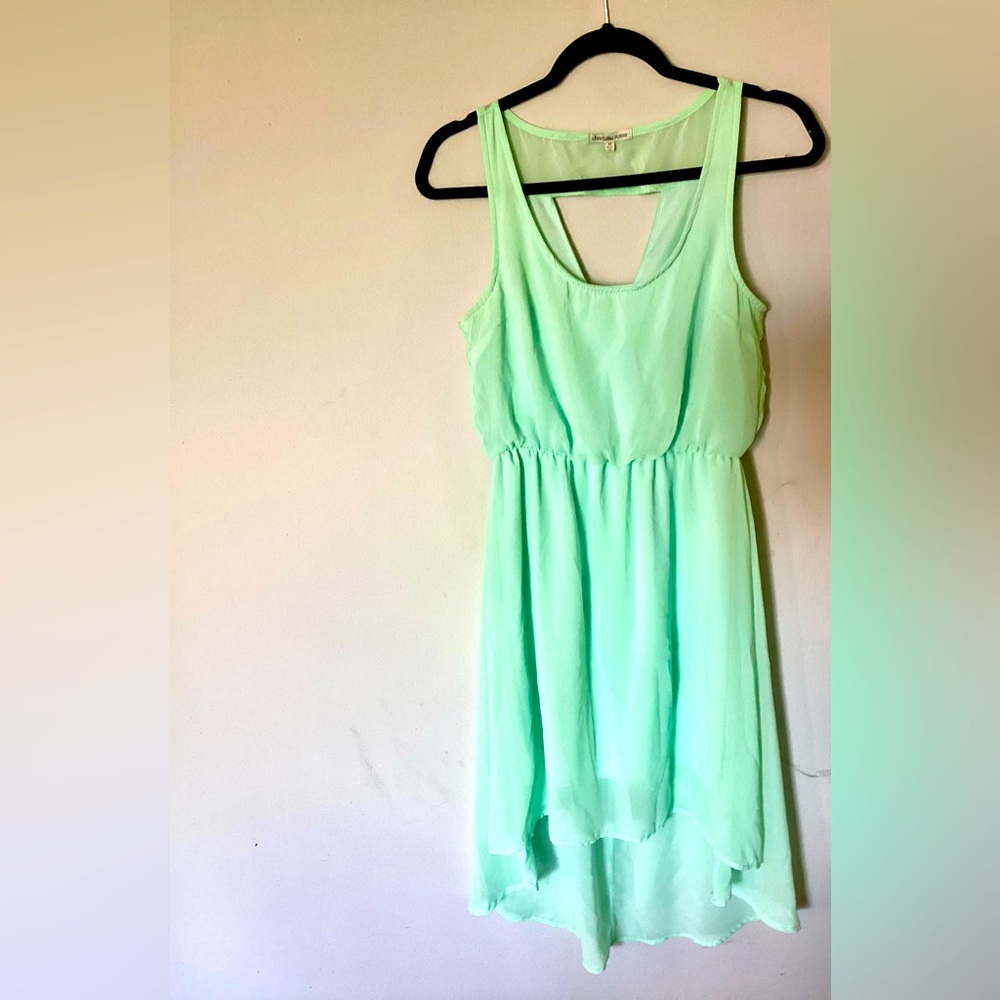 Charlotte Russe mint high low dress size medium